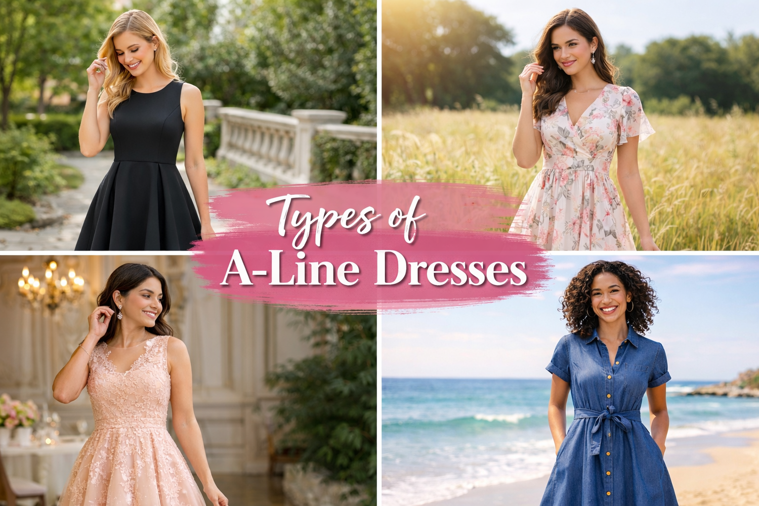 Types of A-Line Dresses: 20 Popular A-Line Dress Styles Types of A-Line Dresses: 20 Popular A-Line Dress Styles